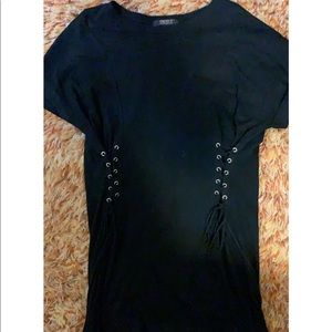 Black t-shit dress
